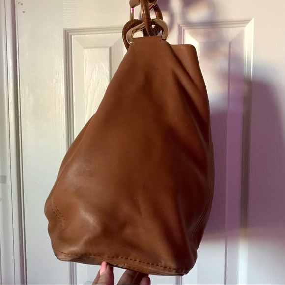 Michael Kors Soft Leather Oversized ID Chain Large Shoulder Bag - Picture 4 of 16